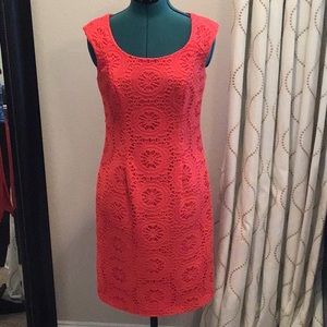 Adrianna Papell orange dress size 8